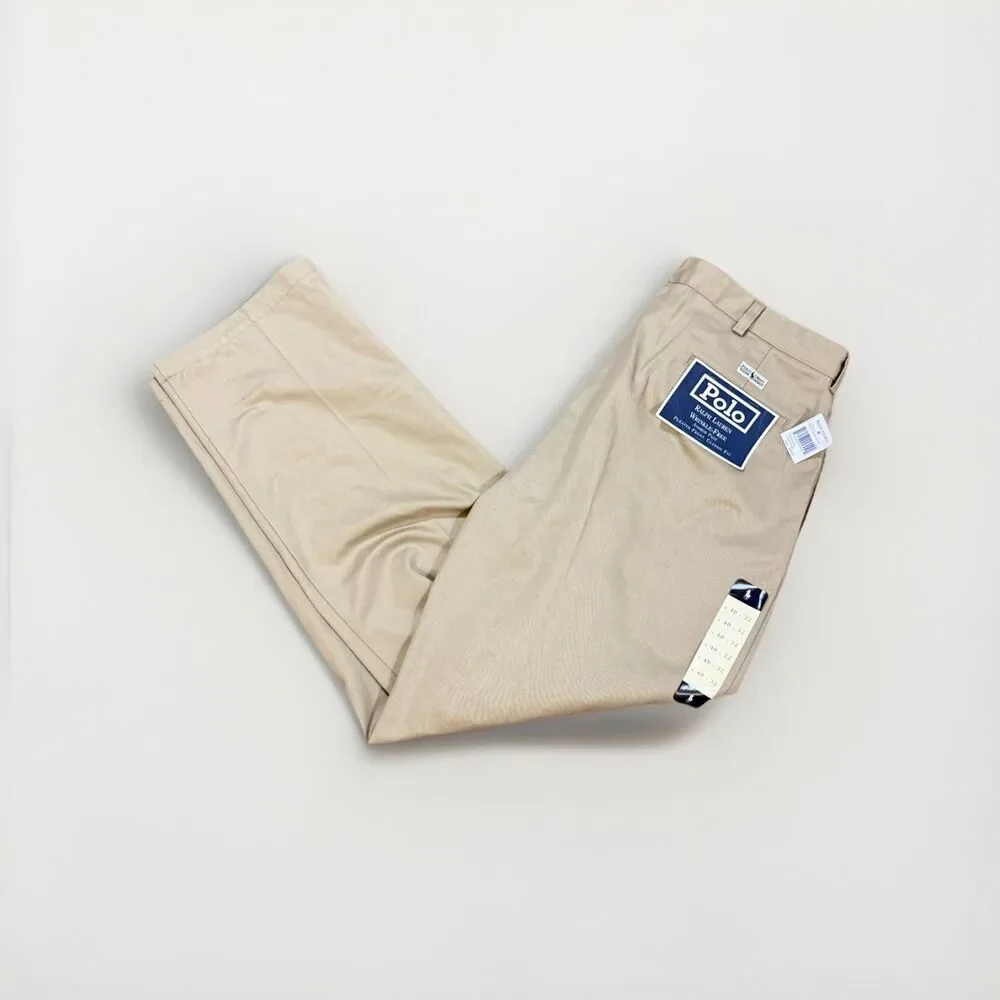 Polo Ralph Lauren Men's 40x32 Stretch Straigt fit Chino Pants Classic Cotton